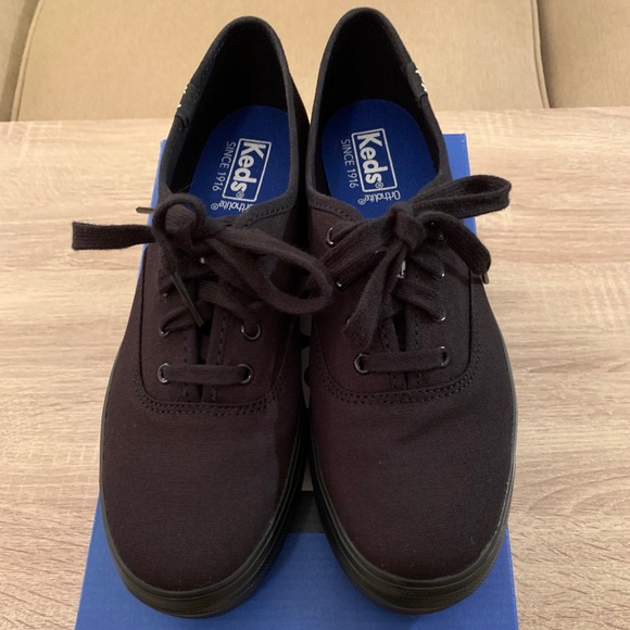 Keds Ortholite Triple Black Platform Shoes